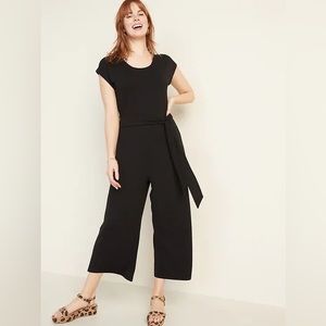 Tie Waist Stretchy Jumpsuit